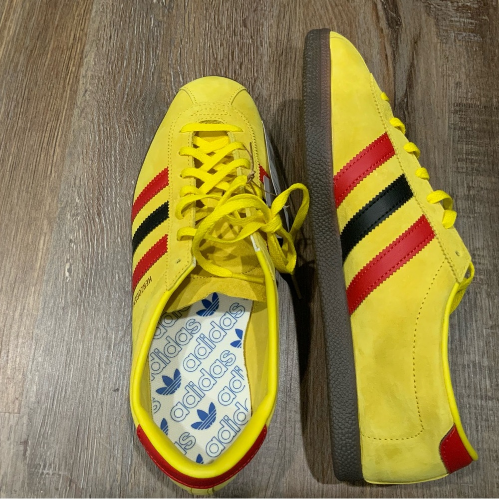 Adidas Herzogenaurach Samba City Series Yellow Red if2349 Sneaker Men's Sz 9.5 - Picture 6 of 9